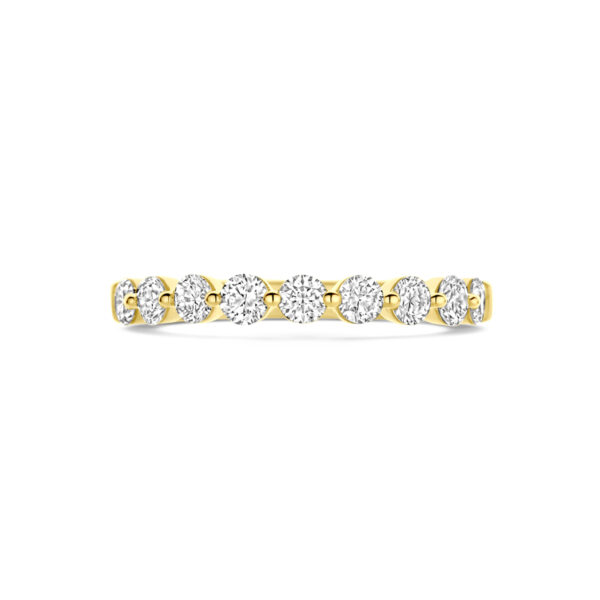 ring lab grown diamant 0.75ct h si 14K geelgoud - Afbeelding 4