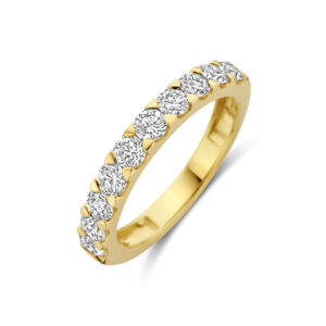 ring lab grown diamant 1.00ct h si 14K geelgoud