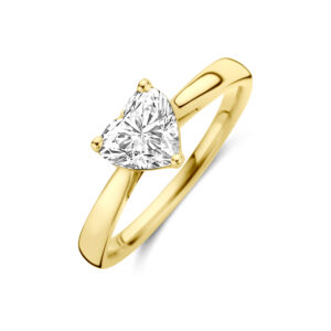 ring lab grown diamant 1.00ct h si 14K geelgoud