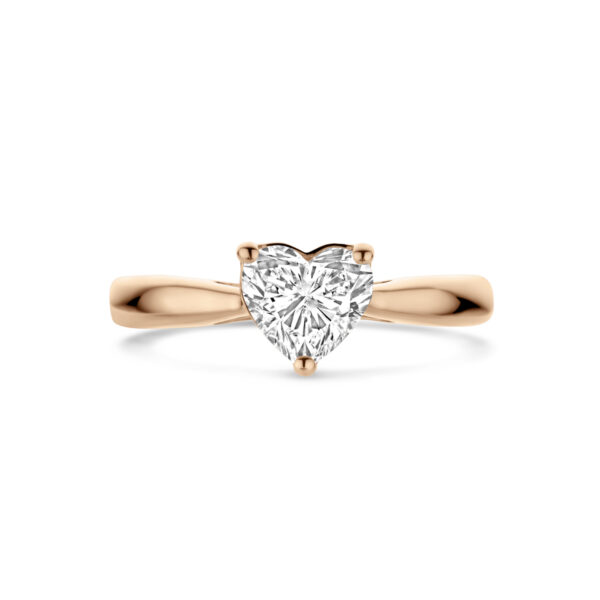 ring lab grown diamant 1.00ct h si 14K roségoud - Afbeelding 4