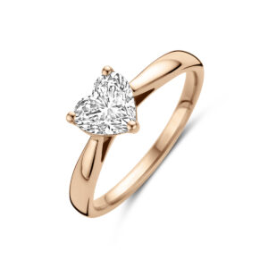 ring lab grown diamant 1.00ct h si 14K roségoud