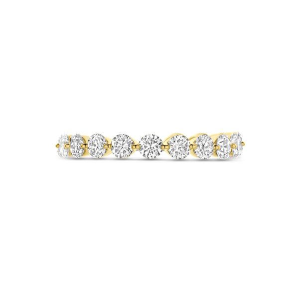ring lab grown diamant 1.75ct h si 14K geelgoud - Afbeelding 4