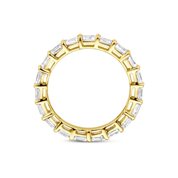 ring lab grown diamant 1.90ct h si 14K geelgoud - Afbeelding 3