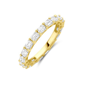 ring lab grown diamant 1.90ct h si 14K geelgoud