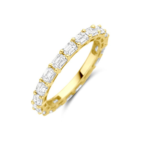 ring lab grown diamant 1.90ct h si 14K geelgoud