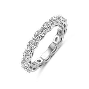 ring lab grown diamant 2.24-2.56ct h si 14K witgoud
