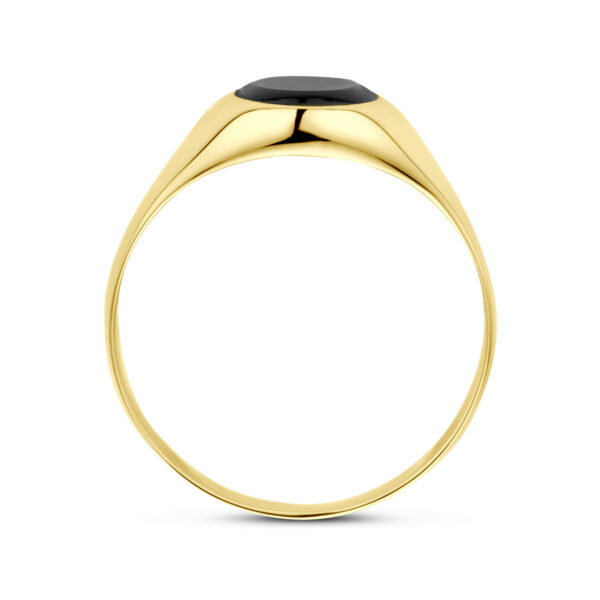 ring onyx 14K geelgoud - Afbeelding 3