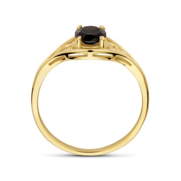 ring onyx 14K geelgoud - Afbeelding 3