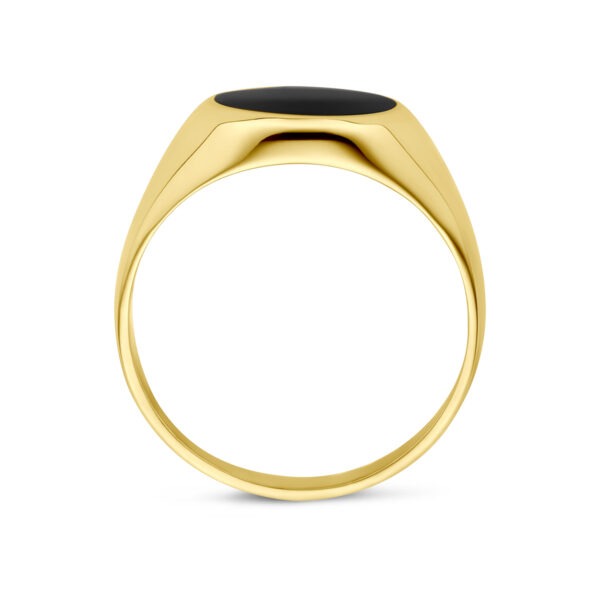 ring onyx 14K geelgoud - Afbeelding 3