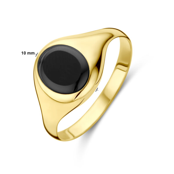 ring onyx 14K geelgoud - Afbeelding 5
