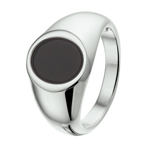 ring onyx zilver gerhodineerd