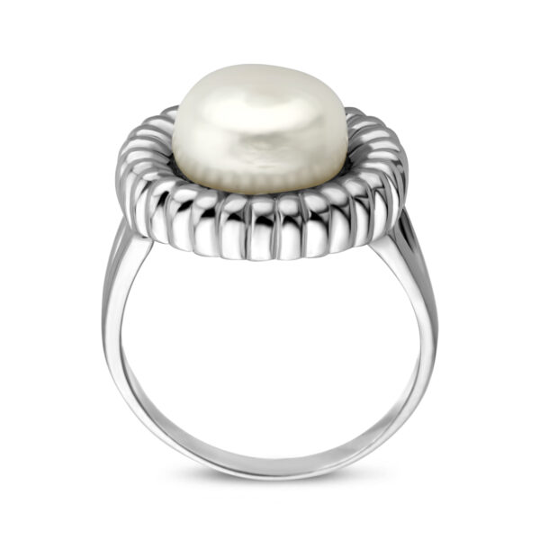 ring parel zilver gerhodineerd - Afbeelding 3