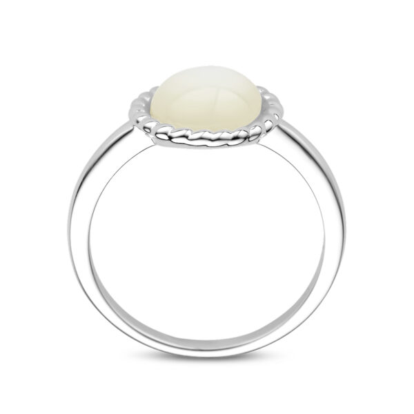 ring parelmoer zilver gerhodineerd - Afbeelding 3