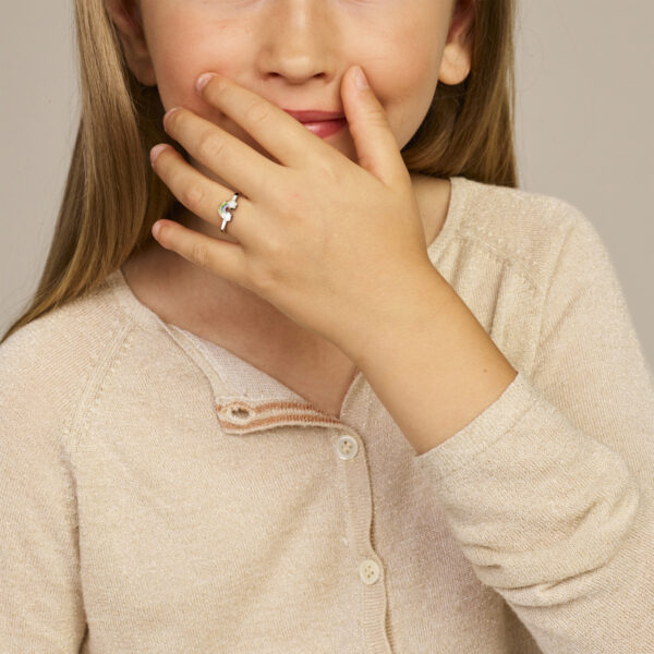 ring regenboog zilver gerhodineerd - Afbeelding 2