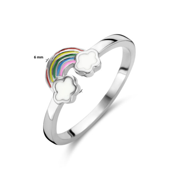 ring regenboog zilver gerhodineerd - Afbeelding 4