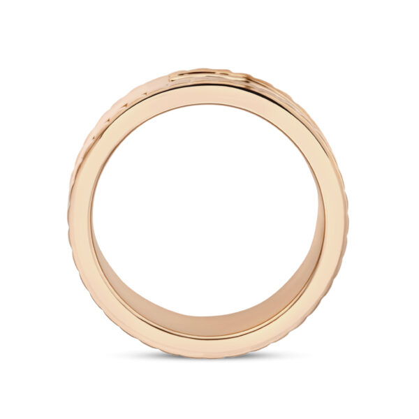 ring robijn 0.85ct en diamant 0.12ct g vsi 14K roségoud - Afbeelding 3