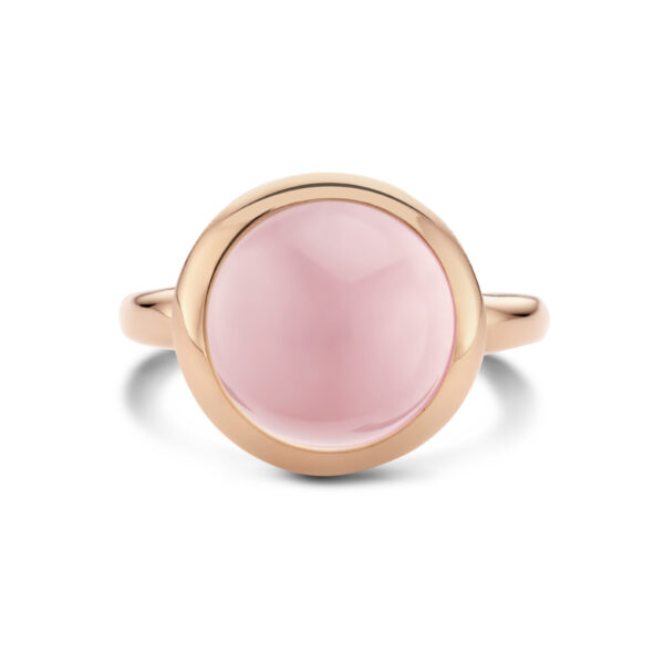 ring rozenkwarts 14K roségoud - Afbeelding 3