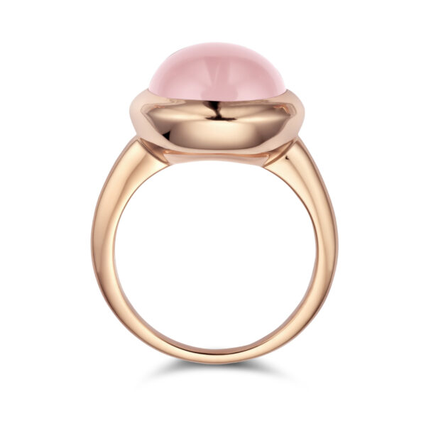 ring rozenkwarts 14K roségoud - Afbeelding 4