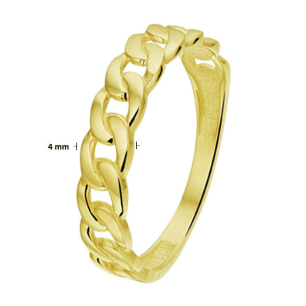 ring schakel 14K geelgoud - Afbeelding 2