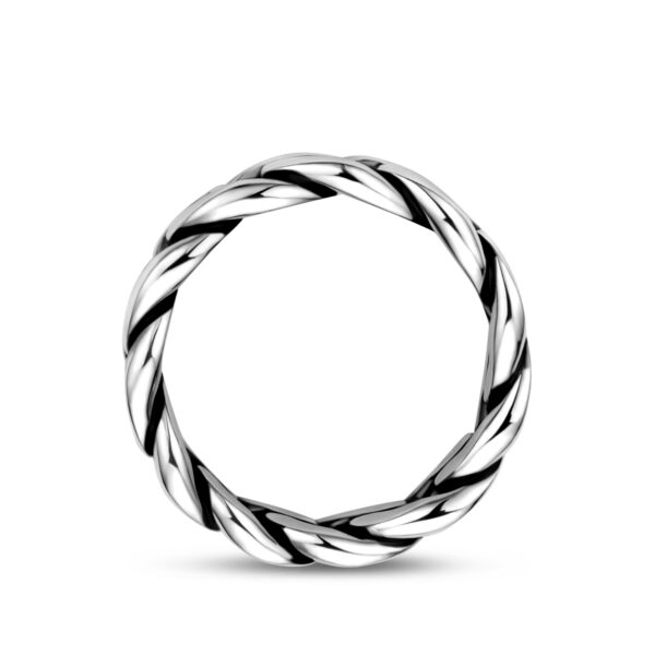 ring schakel oxi zilver geoxideerd - Afbeelding 3