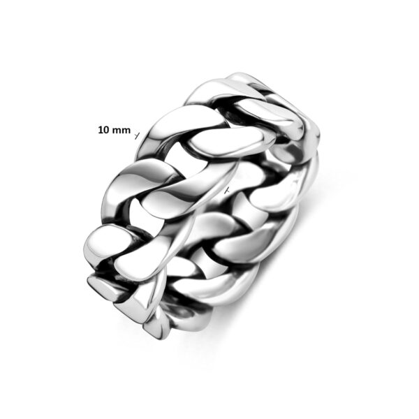 ring schakel oxi zilver geoxideerd - Afbeelding 4