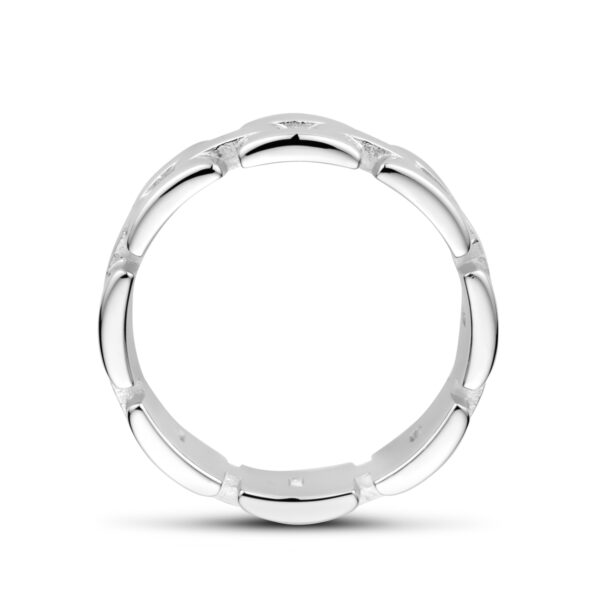 ring schakel zilver gerhodineerd - Afbeelding 3