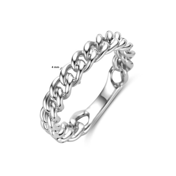 ring schakel zilver gerhodineerd - Afbeelding 4
