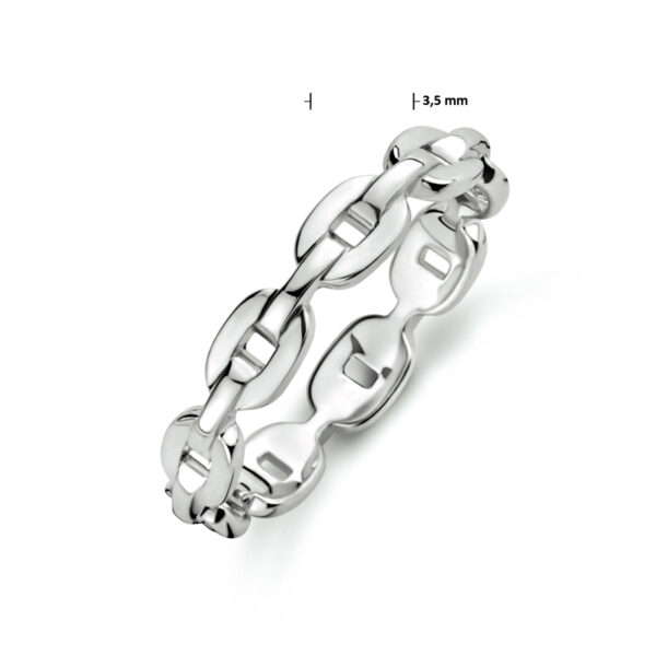 ring schakel zilver gerhodineerd - Afbeelding 5