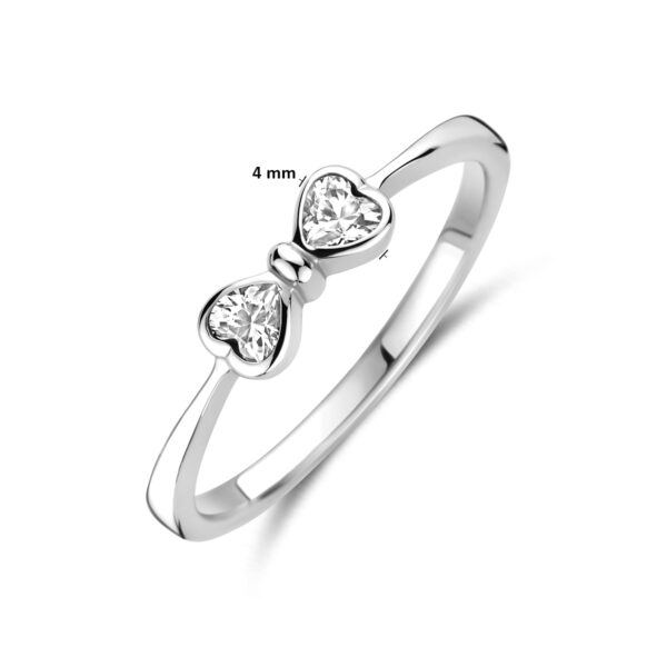 ring strik zirkonia zilver gerhodineerd - Afbeelding 4