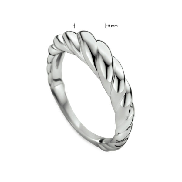 ring zilver gerhodineerd - Afbeelding 2