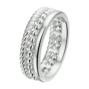 ring zilver gerhodineerd