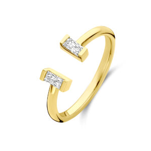 ring zirkonia 14K geelgoud