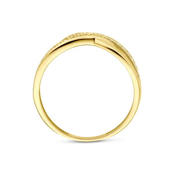 ring zirkonia 14K geelgoud - Afbeelding 3