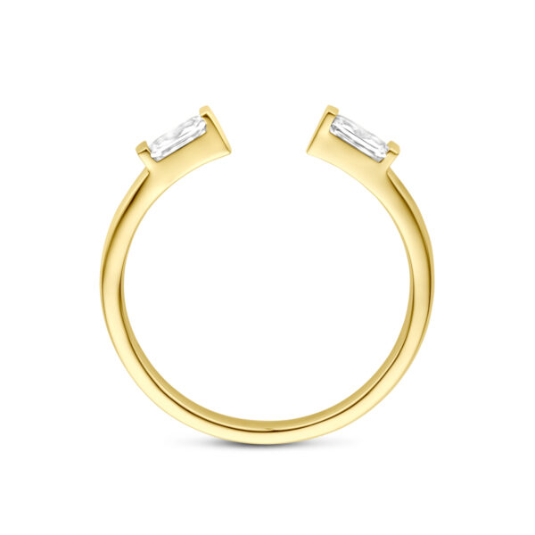 ring zirkonia 14K geelgoud - Afbeelding 3