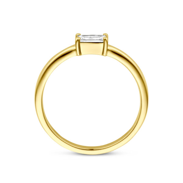 ring zirkonia 14K geelgoud - Afbeelding 3