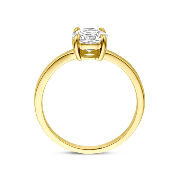 ring zirkonia 14K geelgoud - Afbeelding 3
