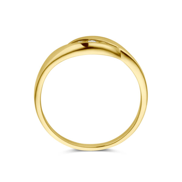 ring zirkonia 14K geelgoud - Afbeelding 3