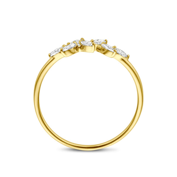 ring zirkonia 14K geelgoud - Afbeelding 3