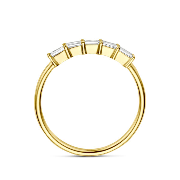 ring zirkonia 14K geelgoud - Afbeelding 3