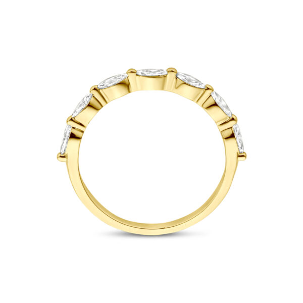 ring zirkonia 14K geelgoud - Afbeelding 3