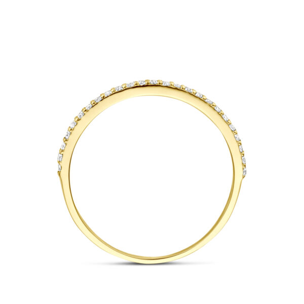 ring zirkonia 14K geelgoud - Afbeelding 3