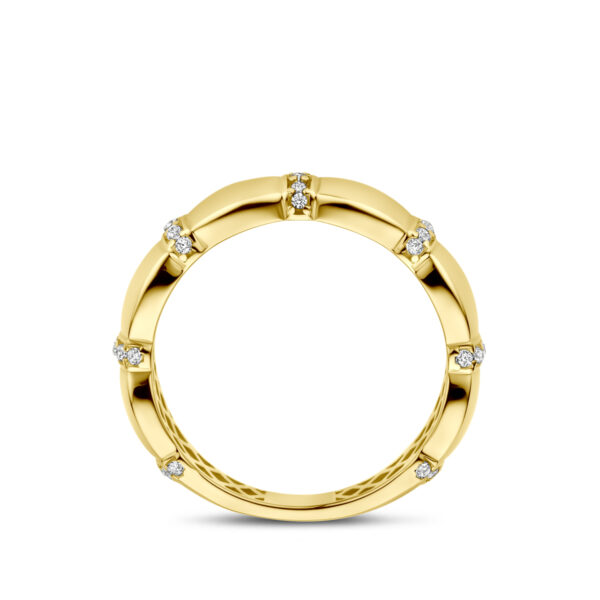 ring zirkonia 14K geelgoud - Afbeelding 3