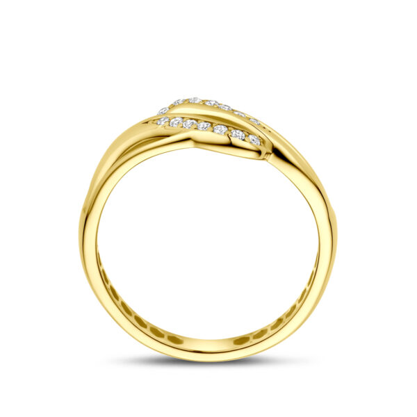 ring zirkonia 14K geelgoud - Afbeelding 3