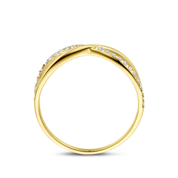 ring zirkonia 14K geelgoud - Afbeelding 3