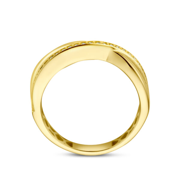 ring zirkonia 14K geelgoud - Afbeelding 3