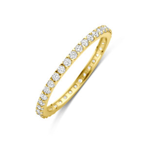 ring zirkonia 14K geelgoud