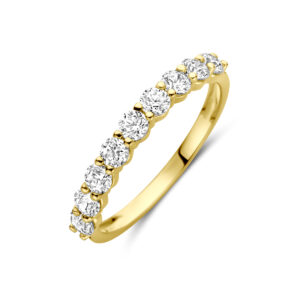 ring zirkonia 14K geelgoud