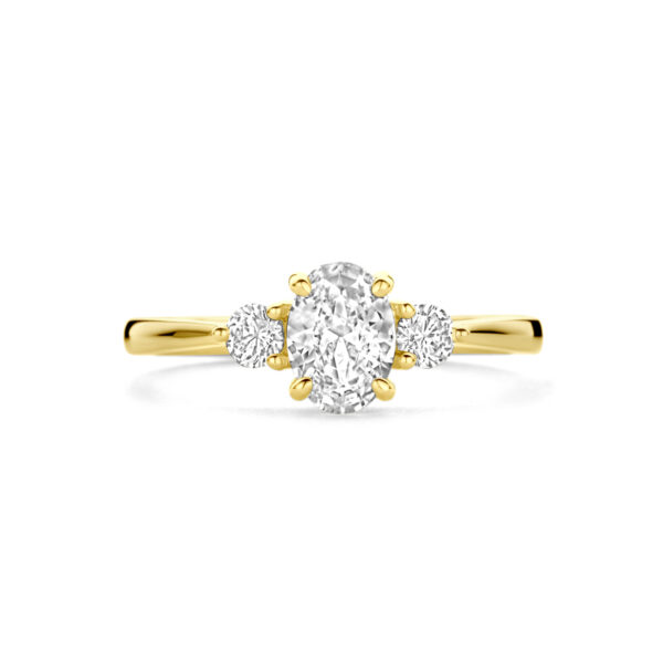 ring zirkonia 14K geelgoud - Afbeelding 4