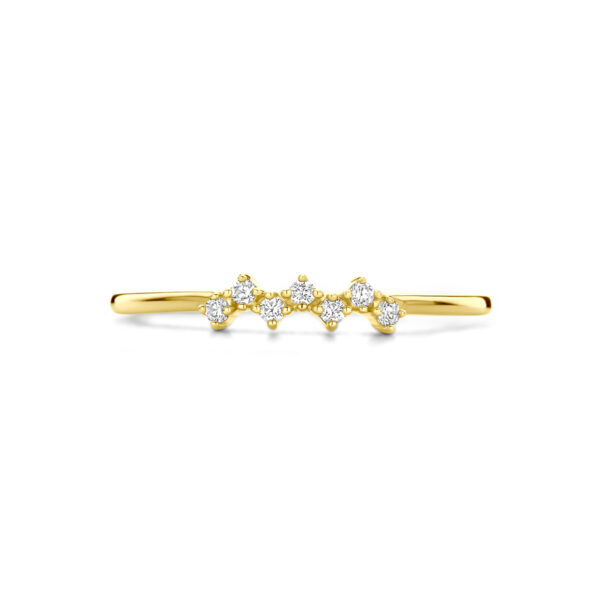 ring zirkonia 14K geelgoud - Afbeelding 4