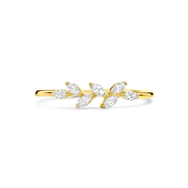 ring zirkonia 14K geelgoud - Afbeelding 4